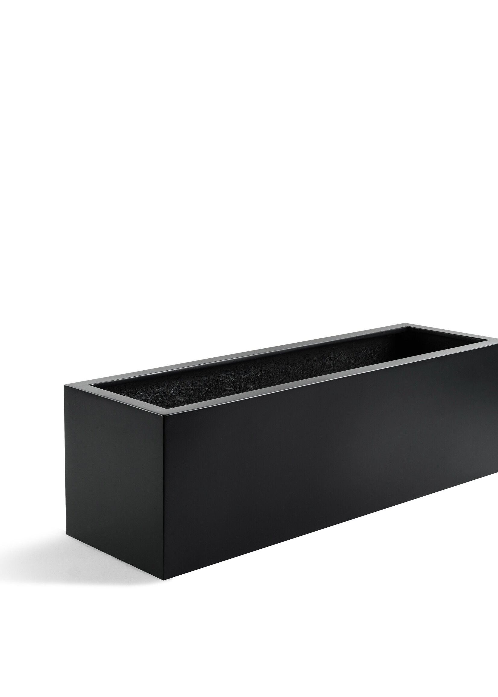 Luca Lifestyle - Argento Pflanzkasten "Argento Small Box" Schwarz Rechteckig Fiberglas