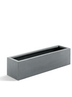 Luca Lifestyle - Argento Pflanzkasten "Argento Small Box" Betongrau Rechteckig Fiberglas