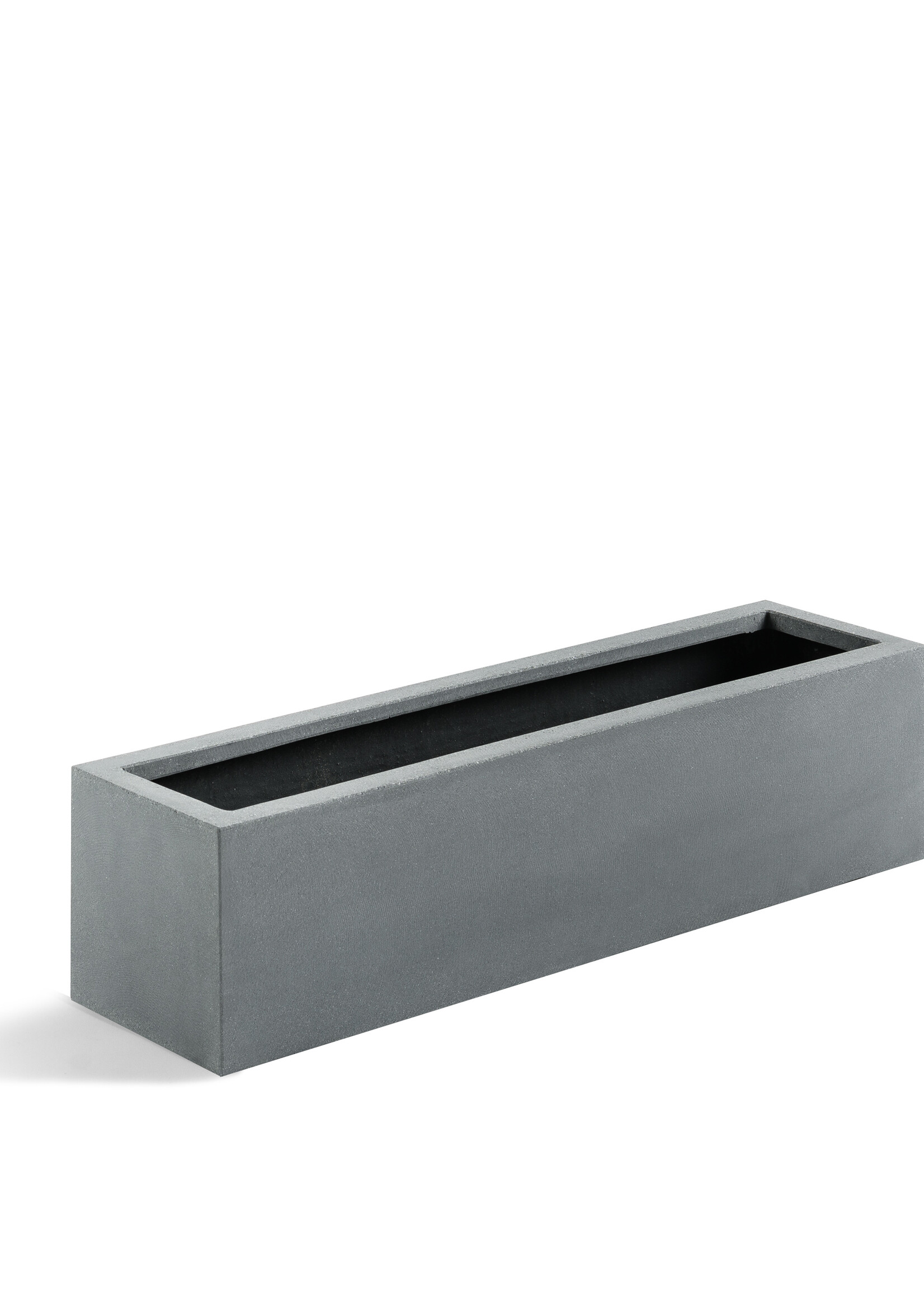 Luca Lifestyle - Argento Pflanzkasten "Argento Small Box" Betongrau Rechteckig Fiberglas