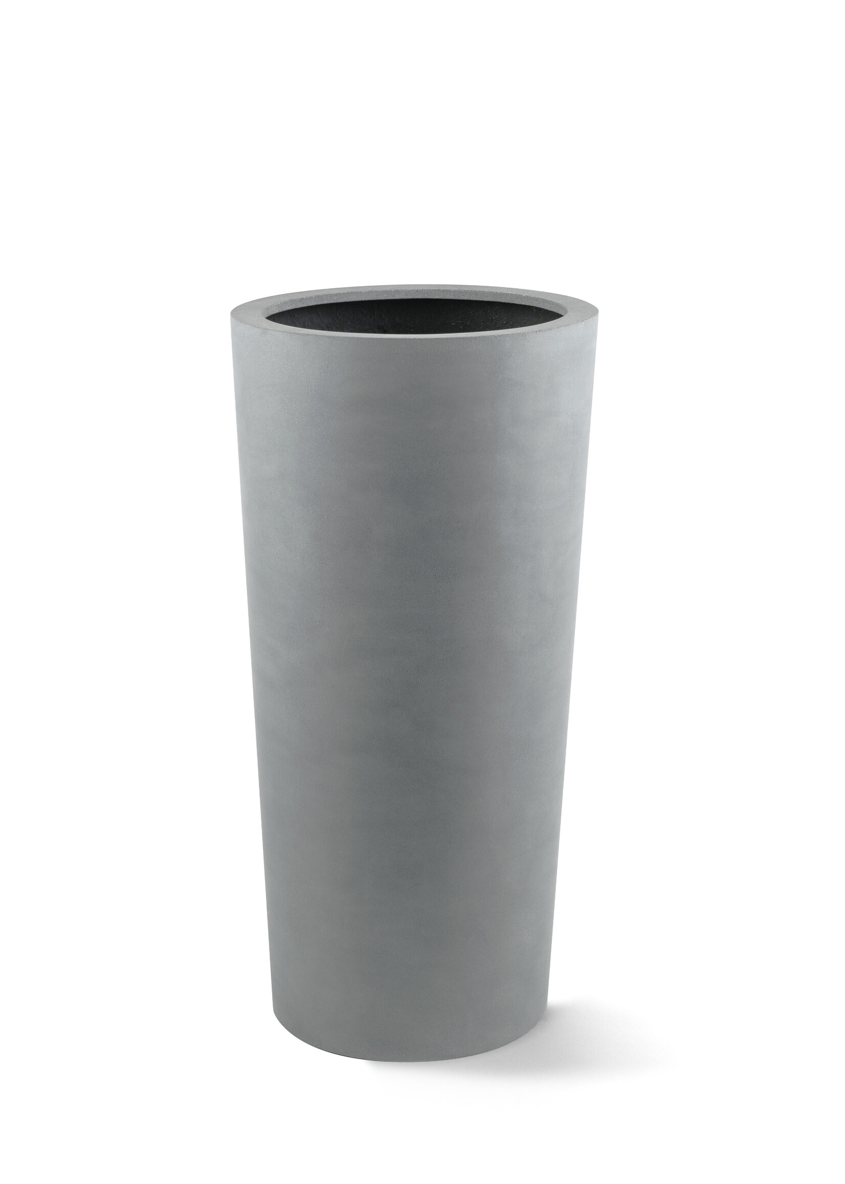 Luca Lifestyle - Argento Pflanzkübel "Argento Vase" Betongrau Rund Fiberglas