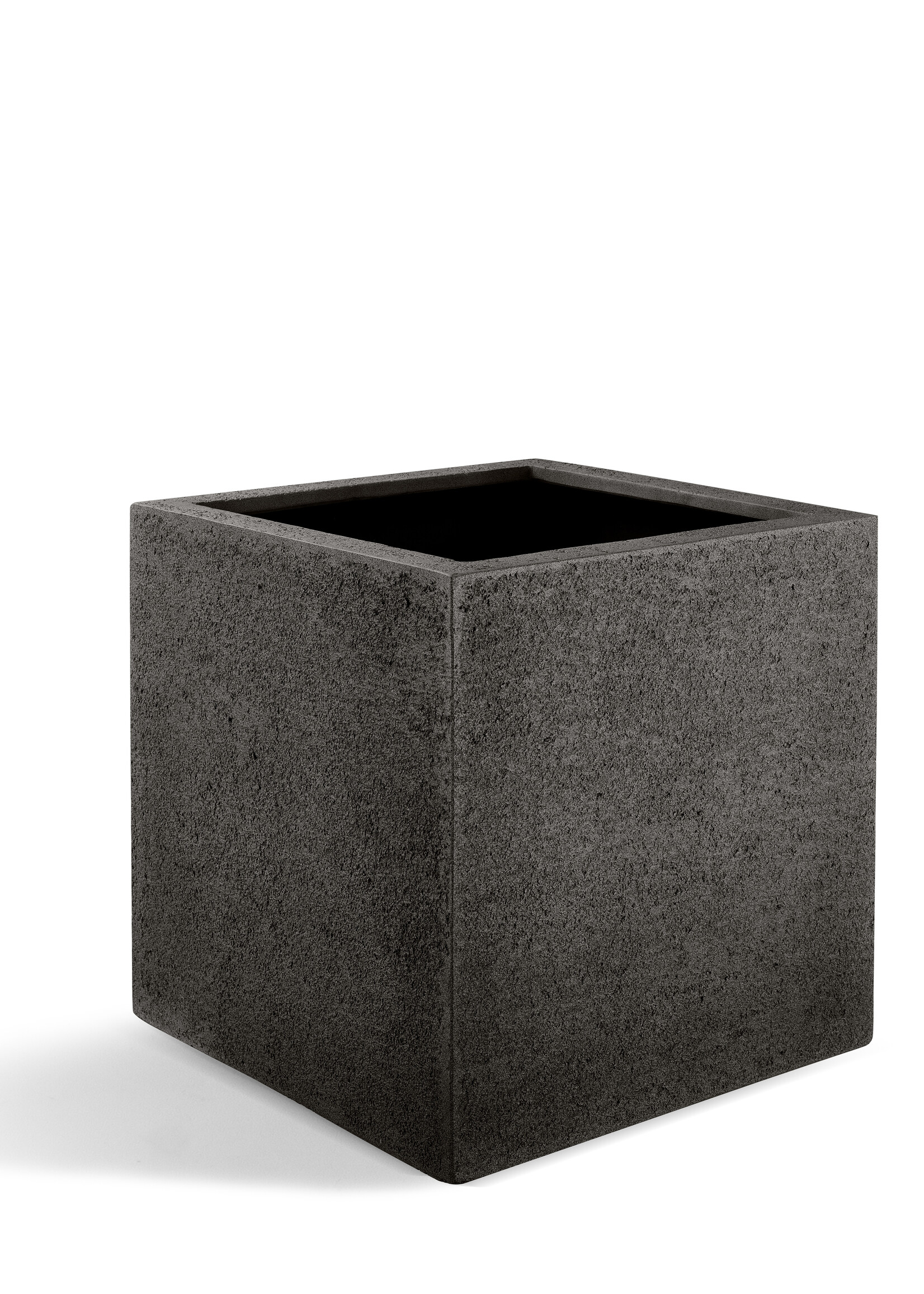 Pflanzkübel ''Struttura Cube'' Dunkelbraun Quadratisch Fiberglas