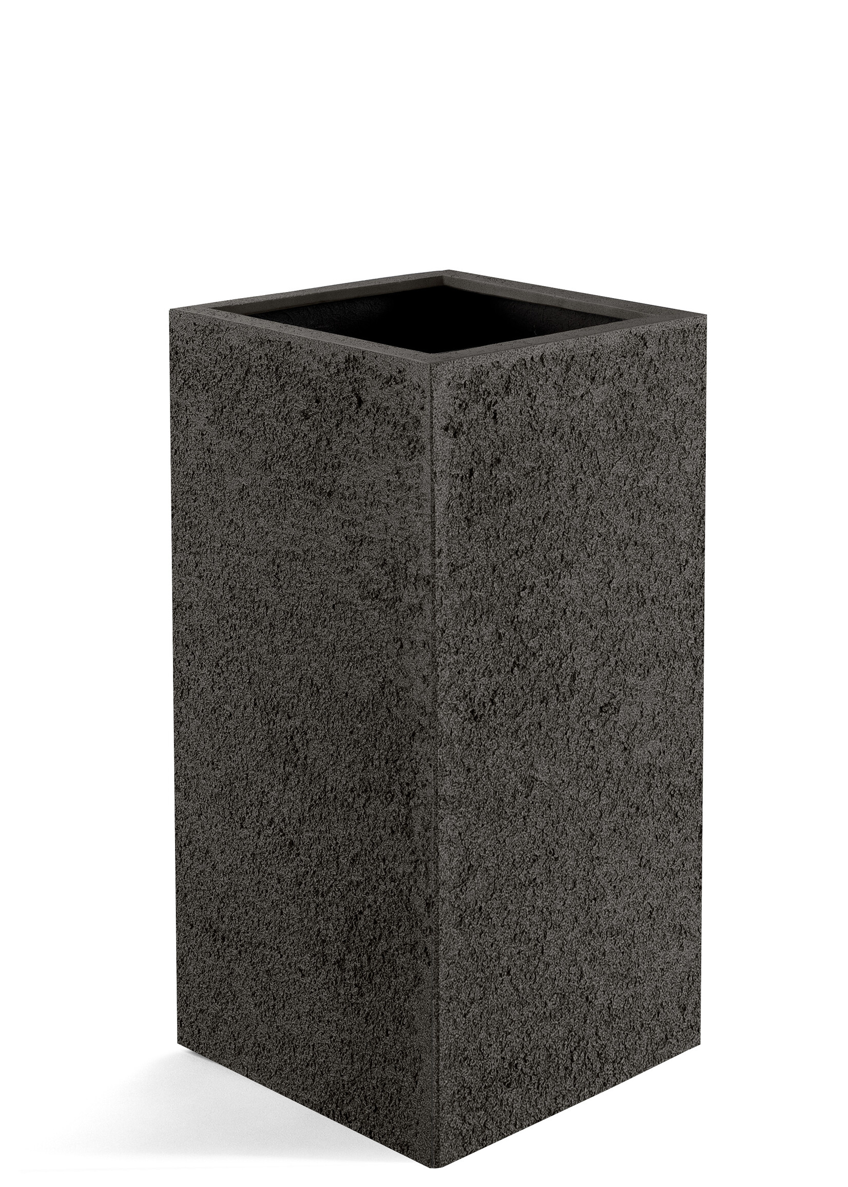 Pflanzkübel ''Struttura High Cube'' Dunkelbraun Quadratisch Fiberglas