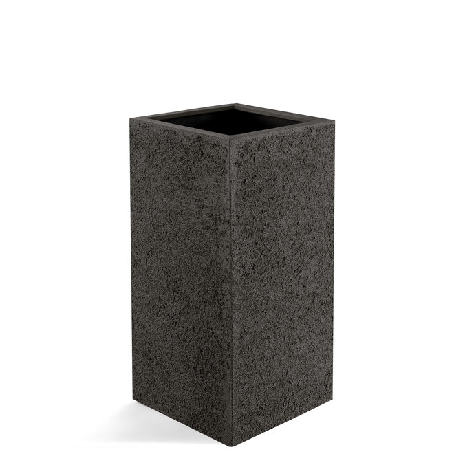 Pflanzkübel ''Struttura High Cube'' Dunkelbraun Quadratisch Fiberglas