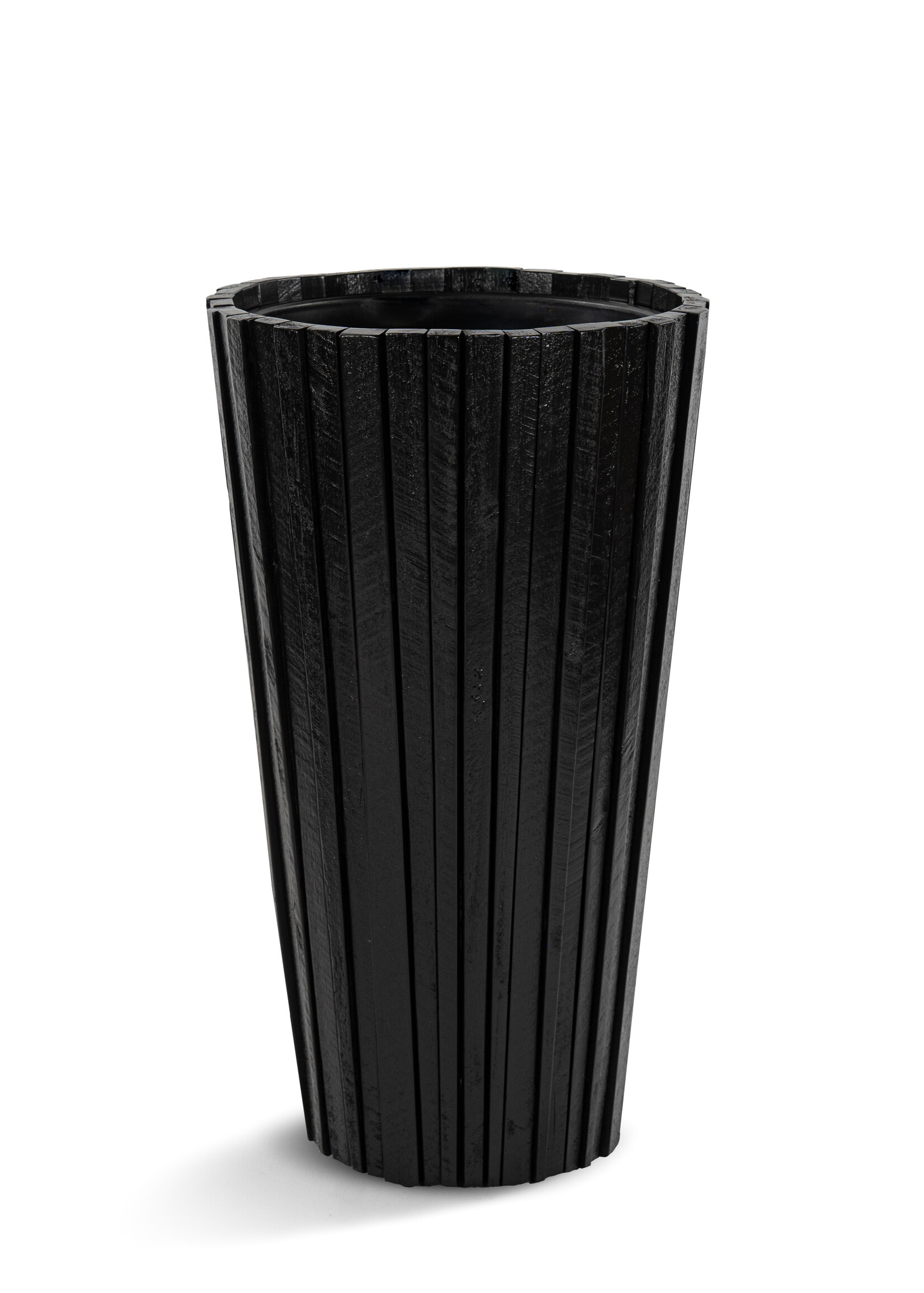 Luca Lifestyle - Marrone Pflanzkübel "Marrone Verticale Vase" Holz Schwarz