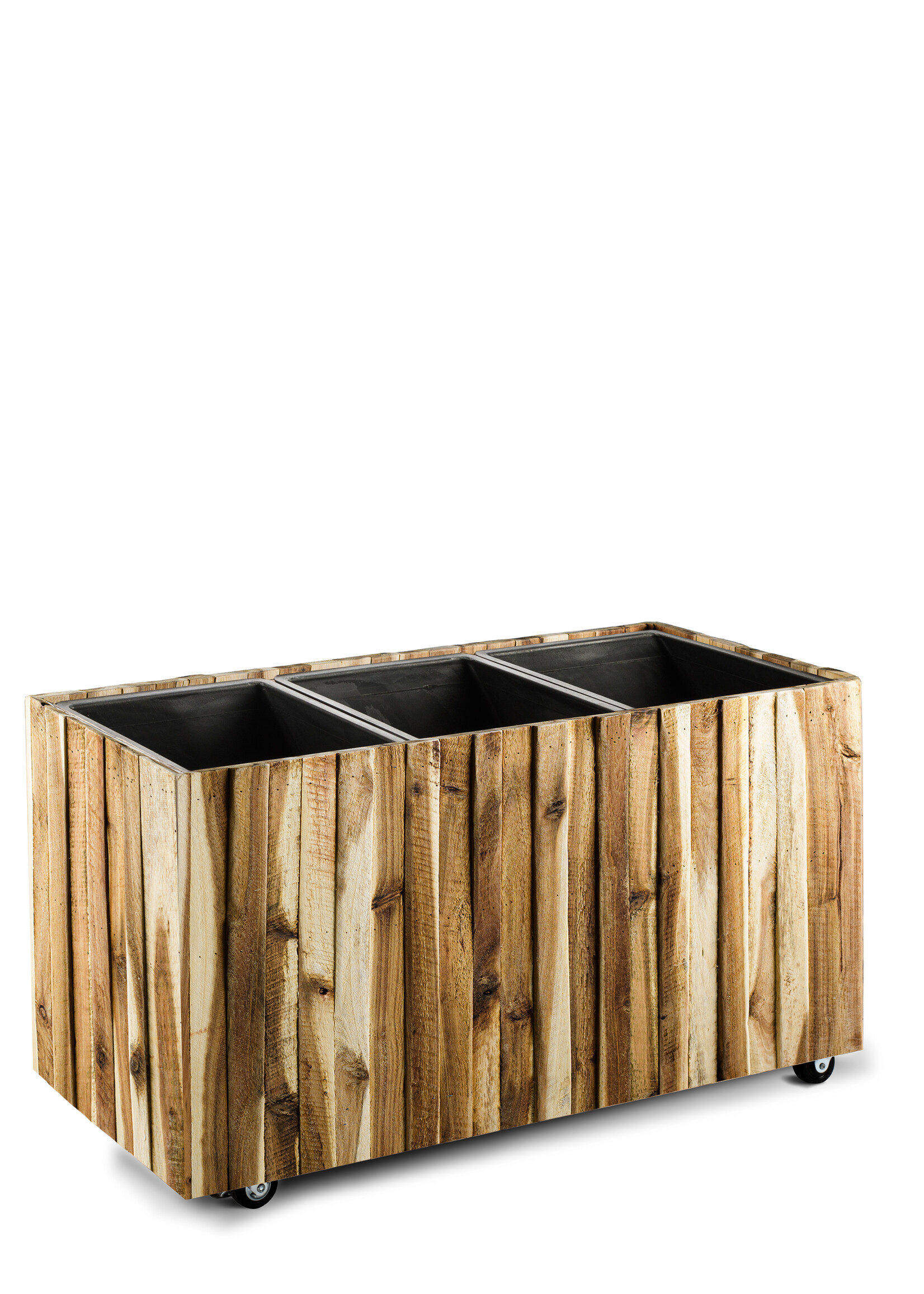 Luca Lifestyle - Marrone Pflanzkasten "Marrone Verticale Box" Acacia Rechteckig Holz