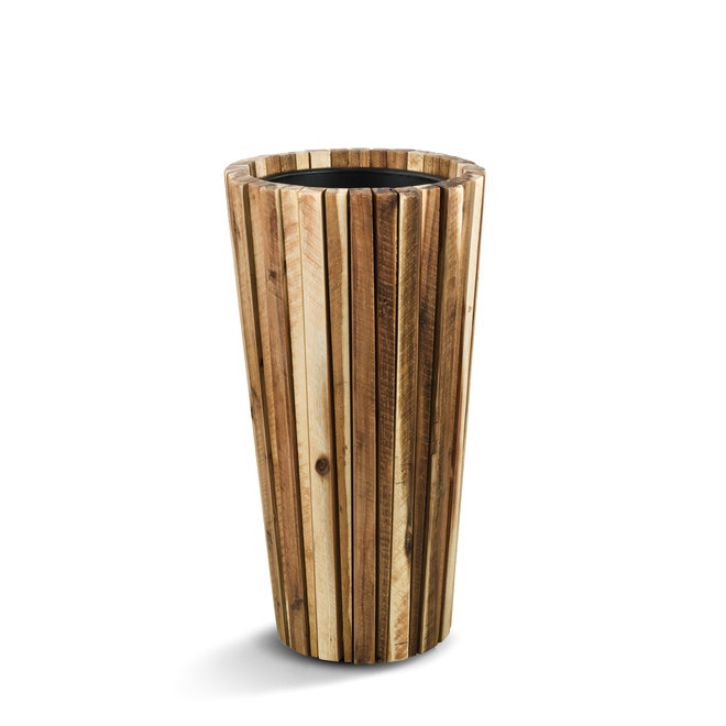 Pflanzkübel "Marrone Verticale Vase" Holz