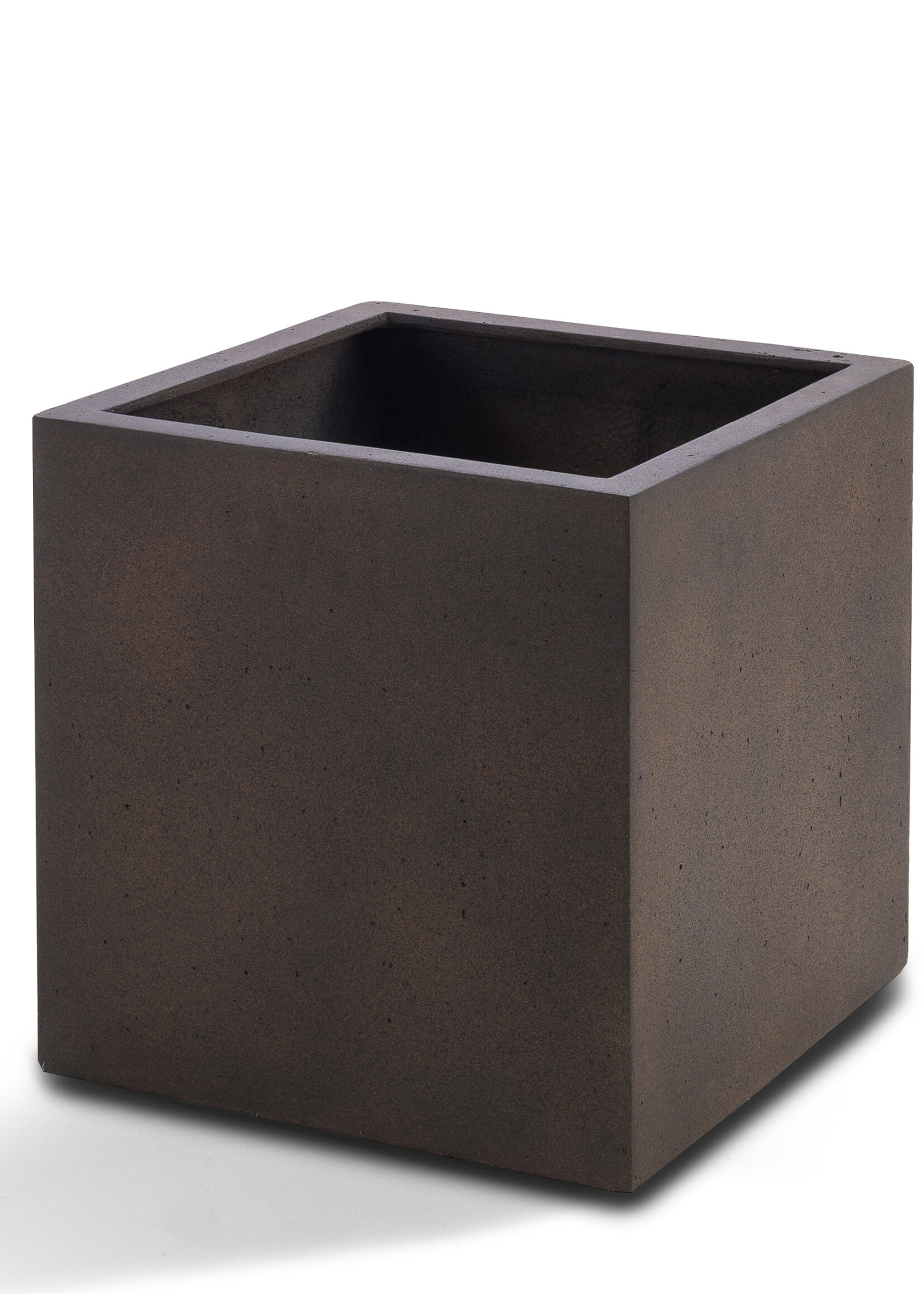Luca Lifestyle - Grigio Pflanzkübel ''Grigio Cube'' Rost Quadratisch Fiberglas