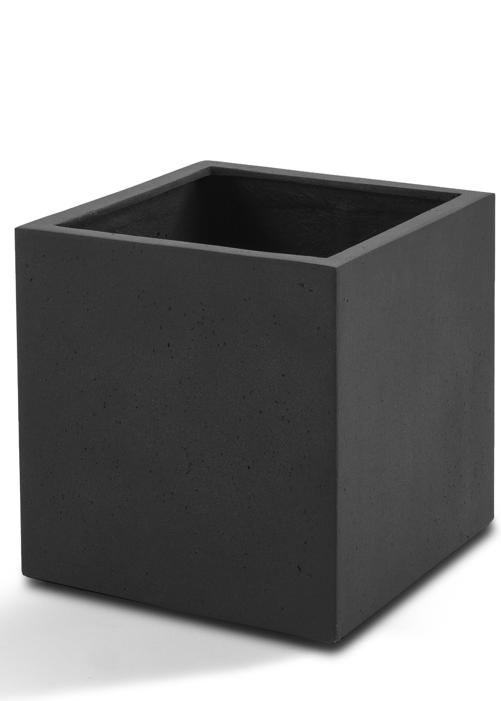 Luca Lifestyle - Grigio Pflanzkübel ''Grigio Cube'' Anthrazit Quadratisch Fiberglas