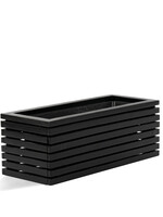 Luca Lifestyle - Marrone Pflanzkasten "Marrone Orizzontale Small Box" Schwarz Rechteckig Holz