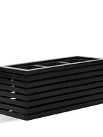Luca Lifestyle - Marrone Pflanzkasten "Marrone Orizzontale Box" Schwarz Rechteckig Holz
