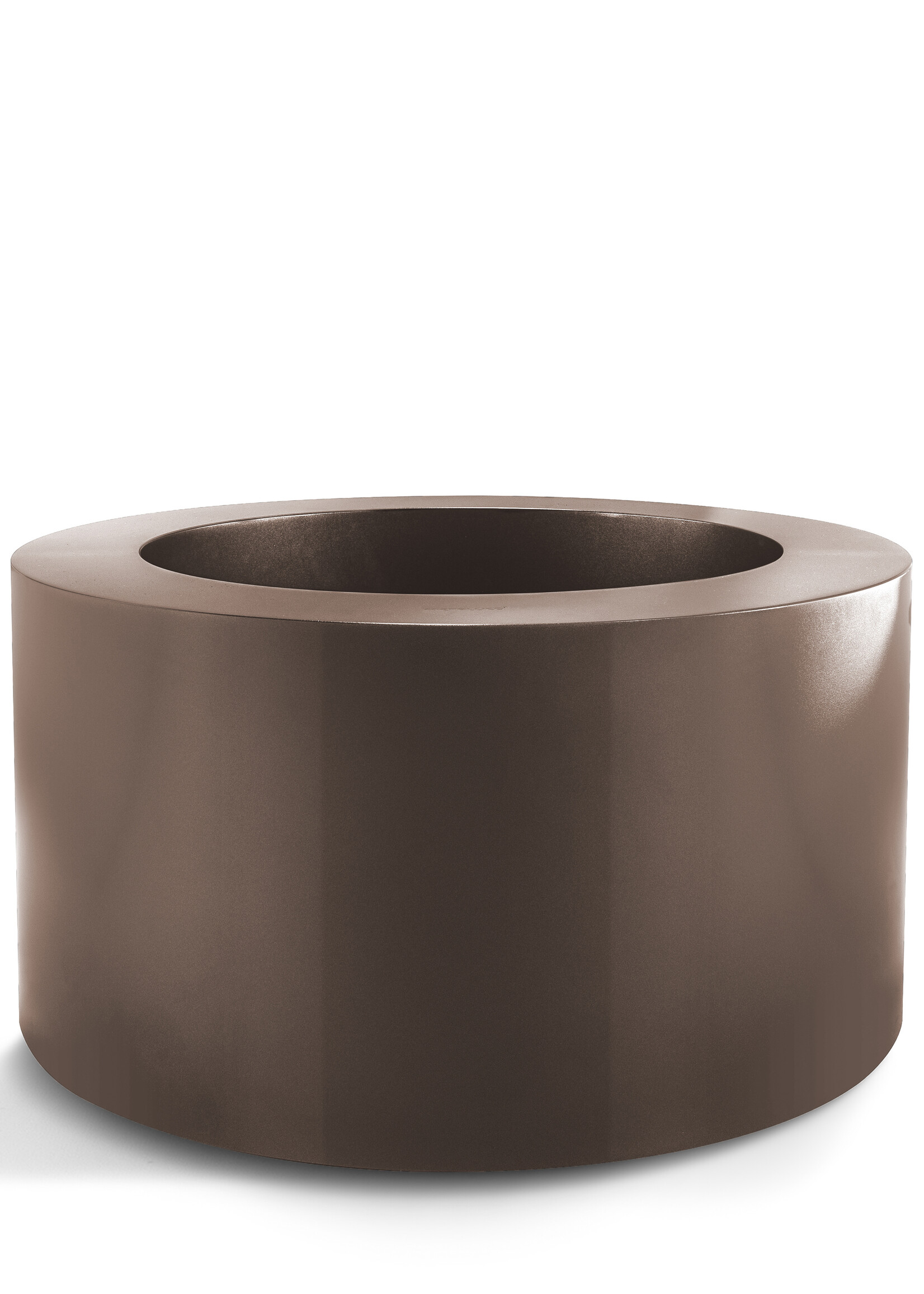 Metallico Pflanzkübel "Metallico Mia" Marrone Rund Aluminium