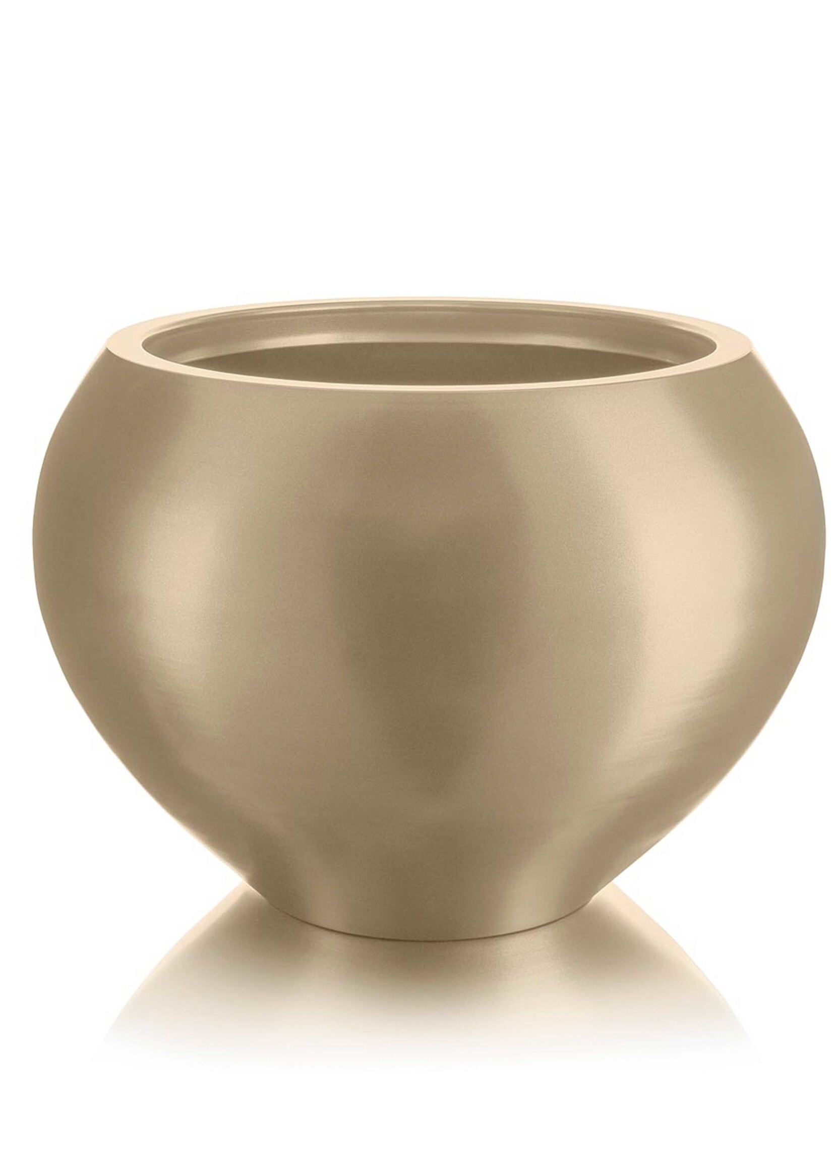 Metallico Pflanzkübel "Metallico Samina" Sabbia Rund Aluminium