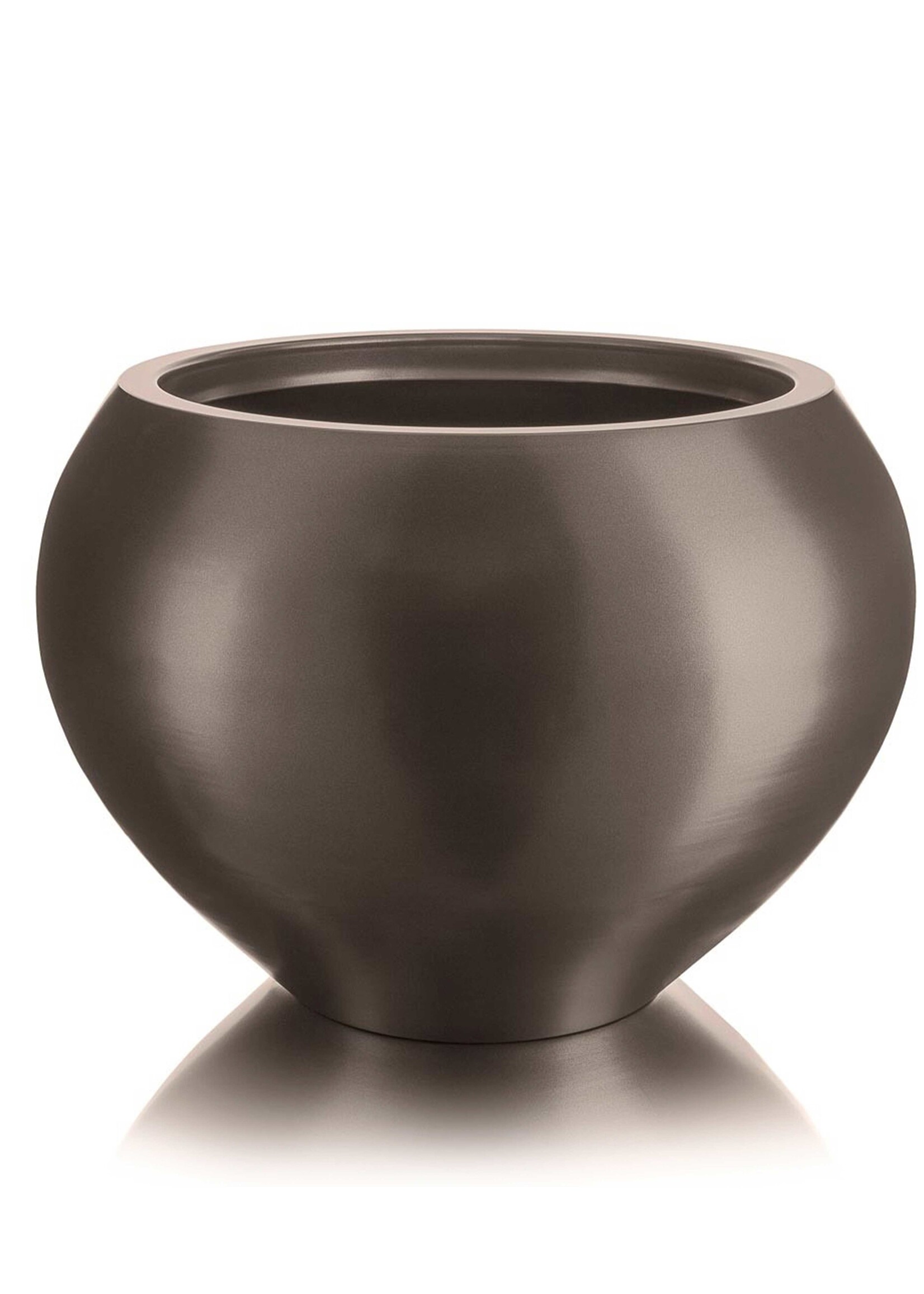 Metallico Pflanzkübel "Metallico Samina" Marrone Rund Aluminium