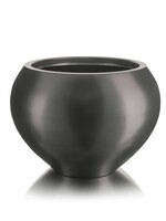 Metallico Pflanzkübel "Metallico Samina" Espresso Rund Aluminium