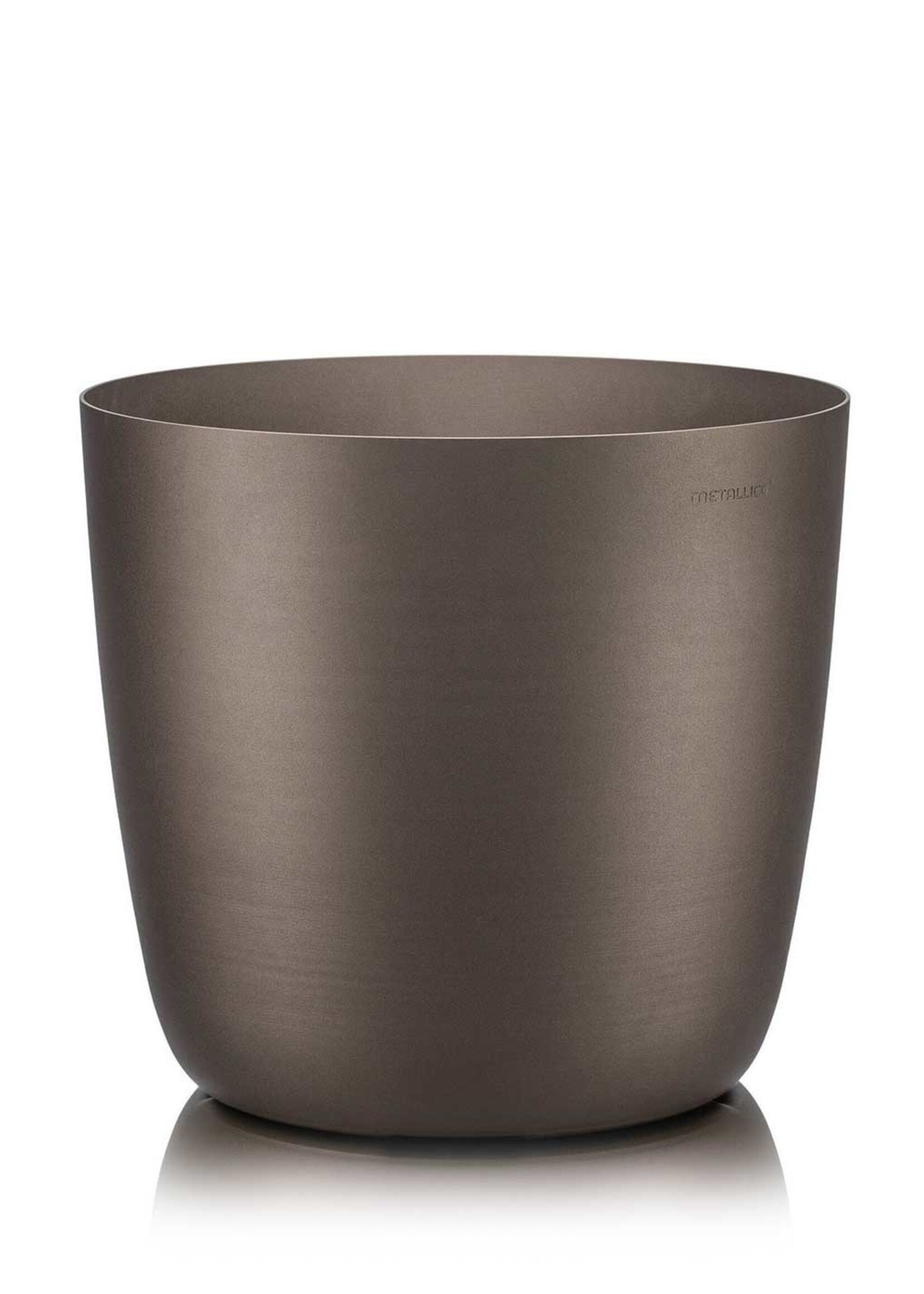 Metallico Pflanzkübel "Metallico Carmen" Marrone Rund Aluminium