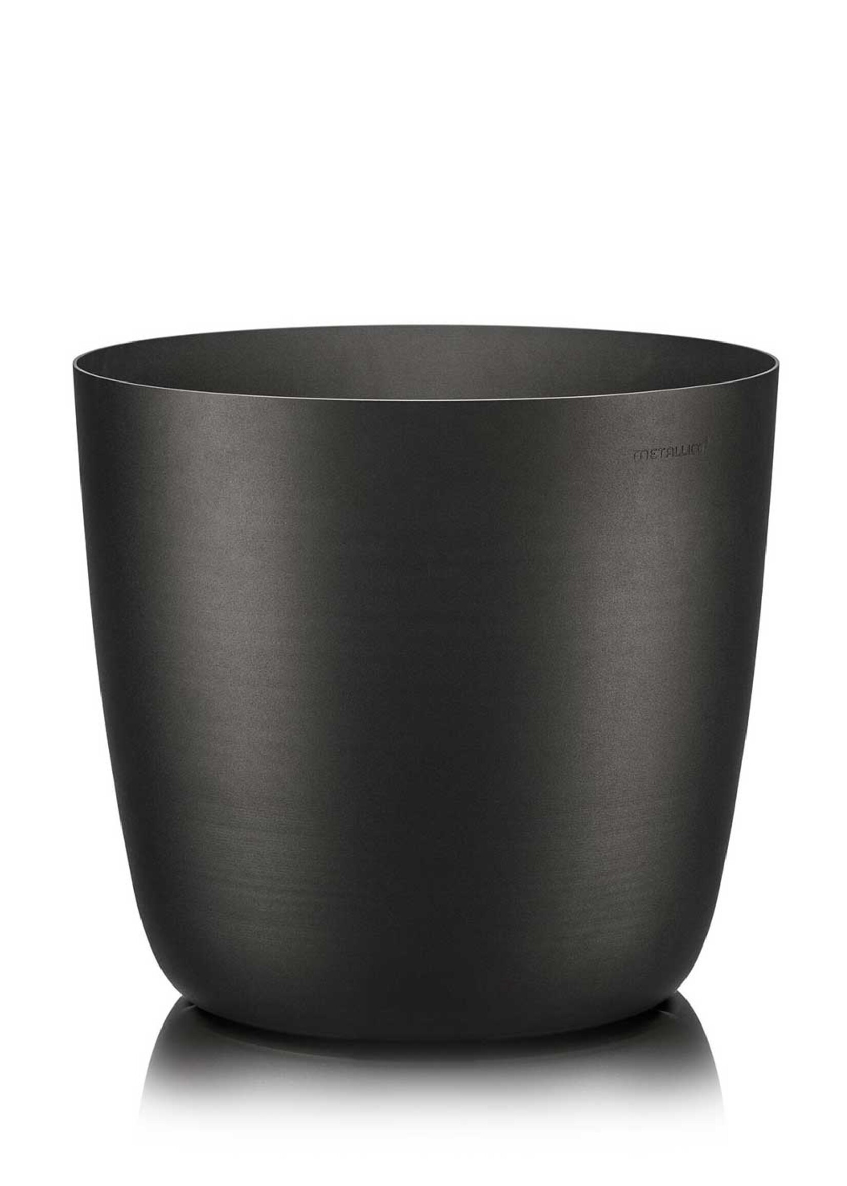 Metallico Pflanzkübel "Metallico Carmen" Espresso Rund Aluminium