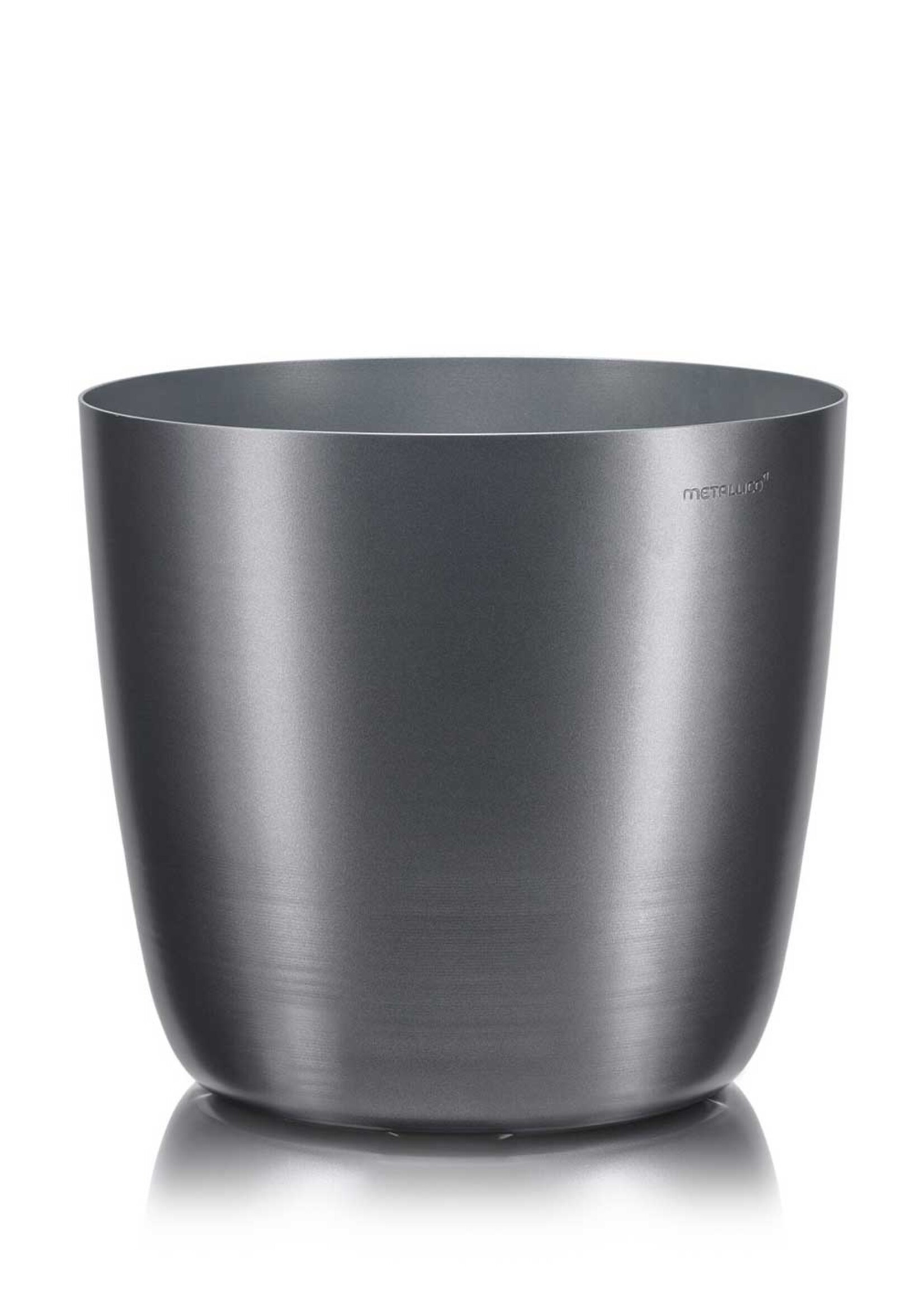 Metallico Pflanzkübel "Metallico Carmen" Anthrazit Rund Aluminium