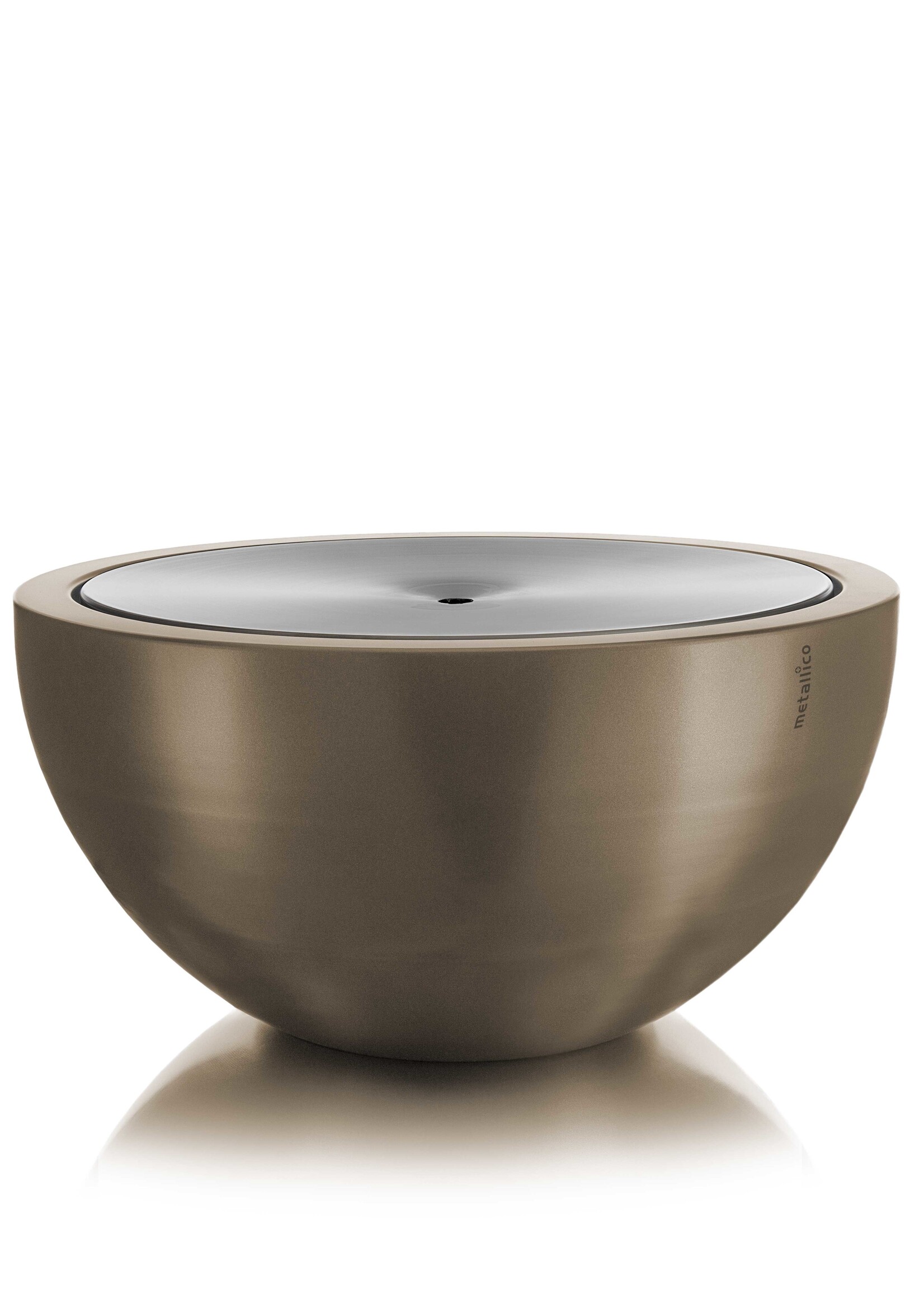 Metallico Wasserbrunnen "Metallico Fontana" Guarani Rund Aluminium - 90x90x45cm - F1160-GUA