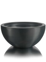 Metallico Pfanzkübel "Metallico Olivia" Espresso Rund Aluminium