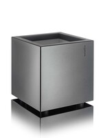 Metallico Pflanzkübel ''Metallico Enzo Cube'' Anthrazit Quadratisch Chromstahl