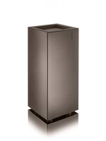 Metallico Pflanzkübel "Metallico Janis High Cube'' Marrone Eckig Hoch Chromstahl