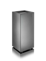 Metallico Pflanzkübel "Metallico Janis High Cube'' Anthrazit Eckig Hoch Chromstahl