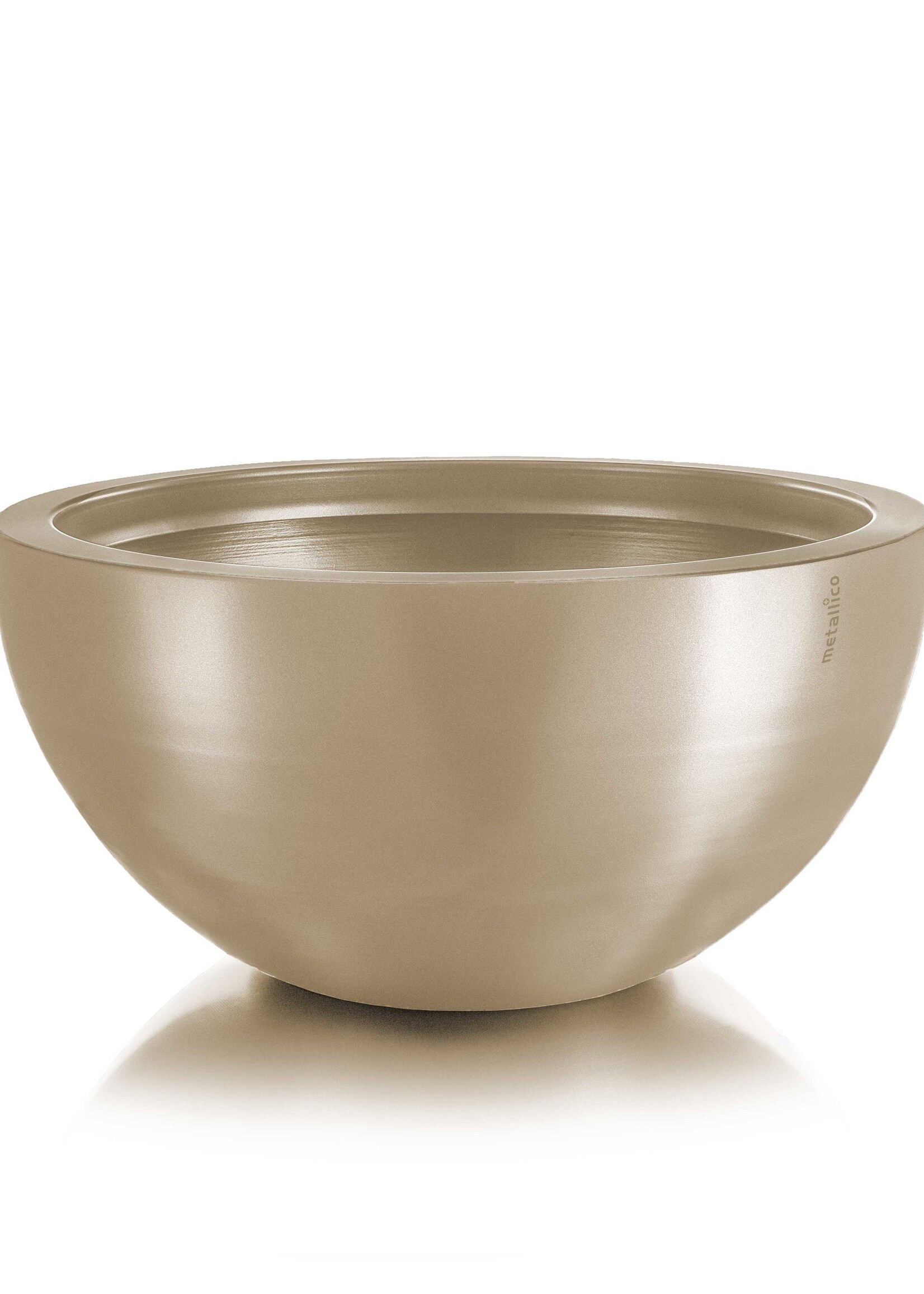 Metallico Pfanzkübel "Metallico Olivia" Sabbia Rund Aluminium
