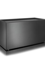 Metallico Pflanzkasten ''Metallico Luca Box'' Espresso Rechteckig Chromstahl