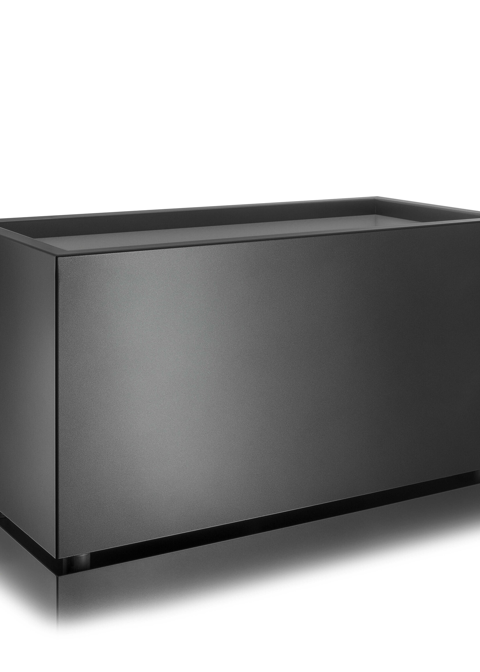 Metallico Pflanzkasten ''Metallico Luca Box'' Espresso Rechteckig Chromstahl