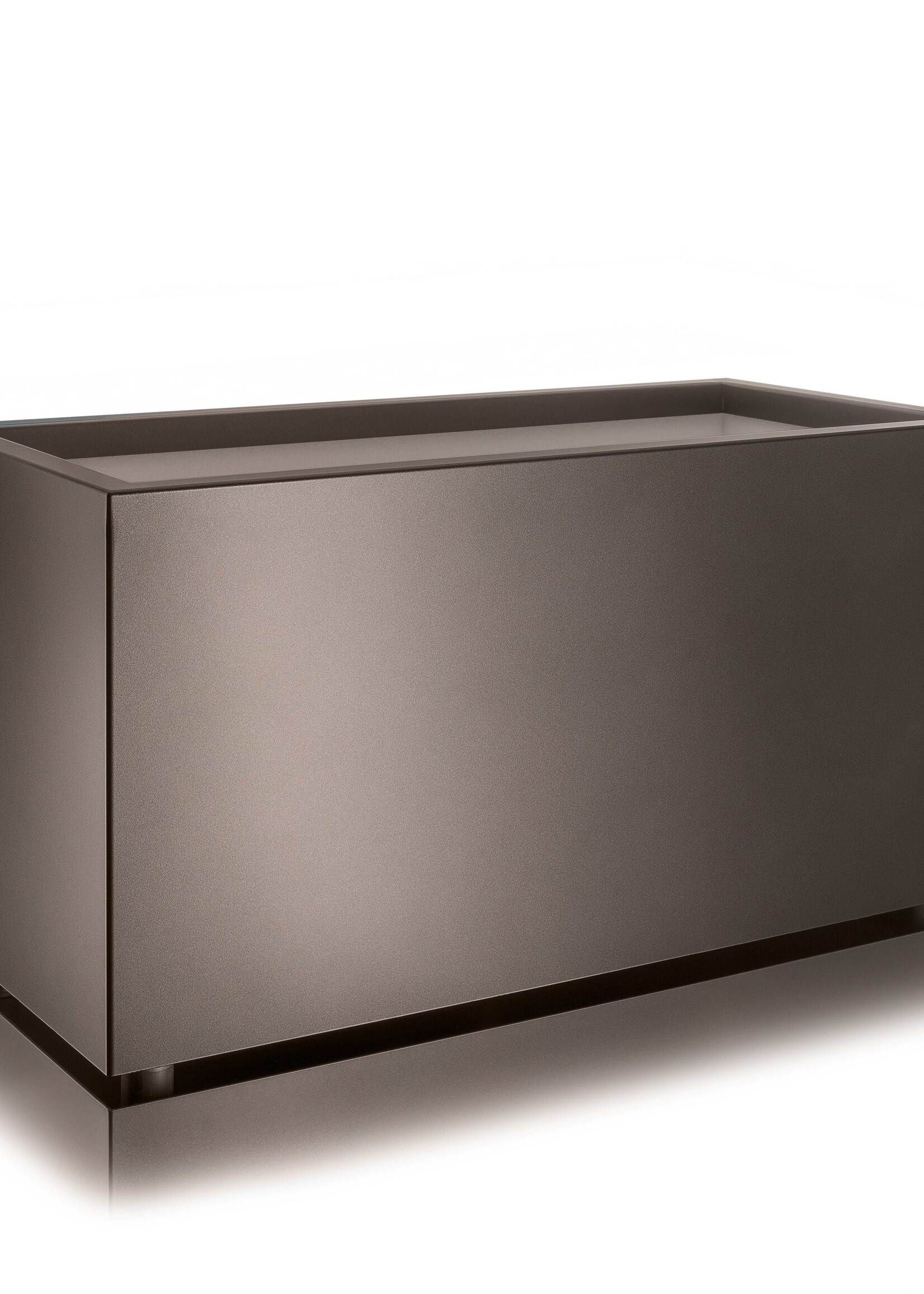 Metallico Pflanzkasten ''Metallico Luca Box'' Marrone Rechteckig Chromstahl