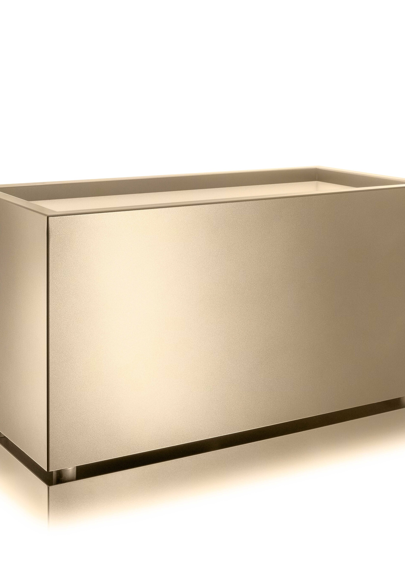 Metallico Pflanzkasten ''Metallico Luca Box'' Sabbia Rechteckig Chromstahl