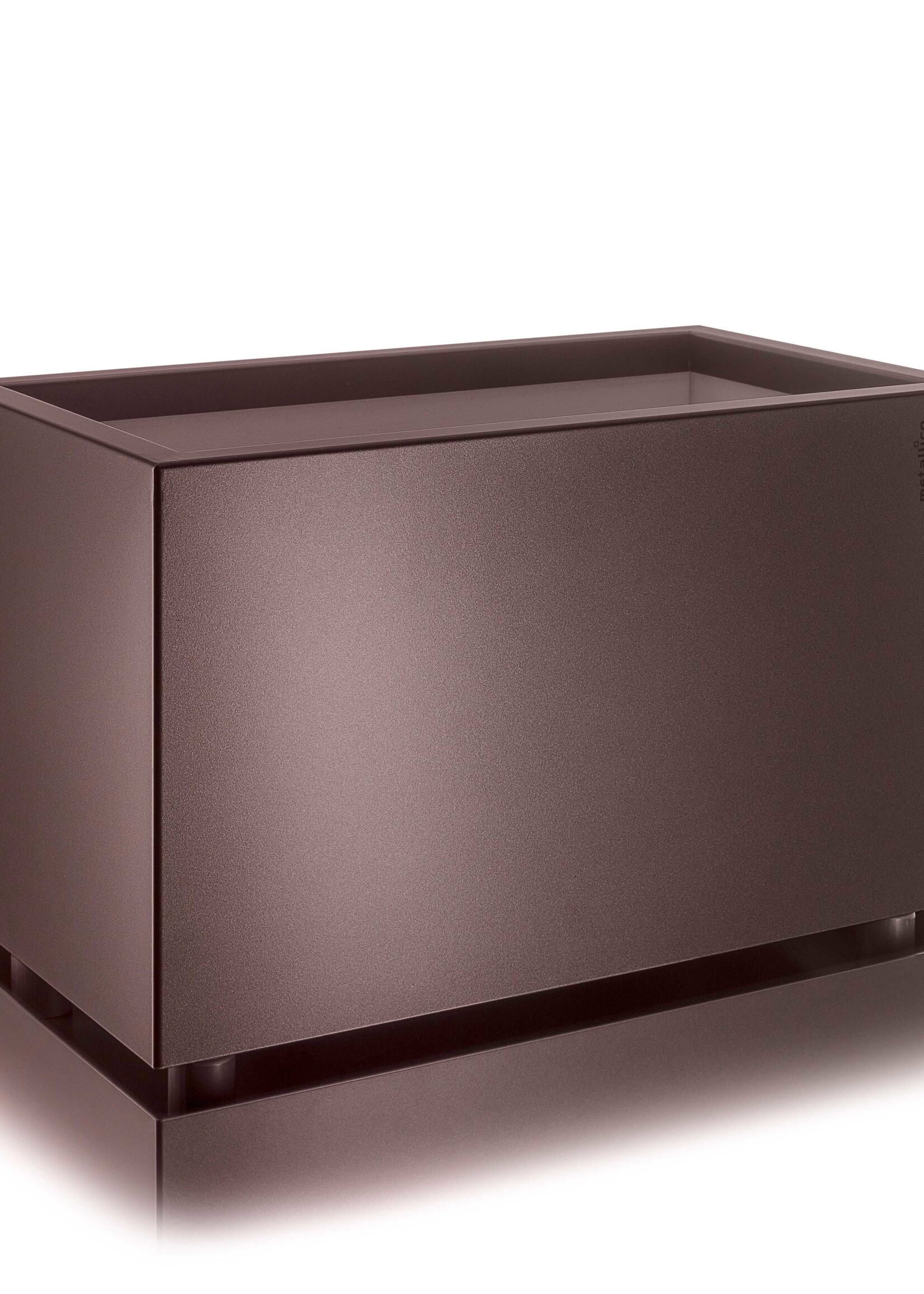 Metallico Pflanzkasten ''Metallico Nico Box'' Rome Rechteckig Chromstahl