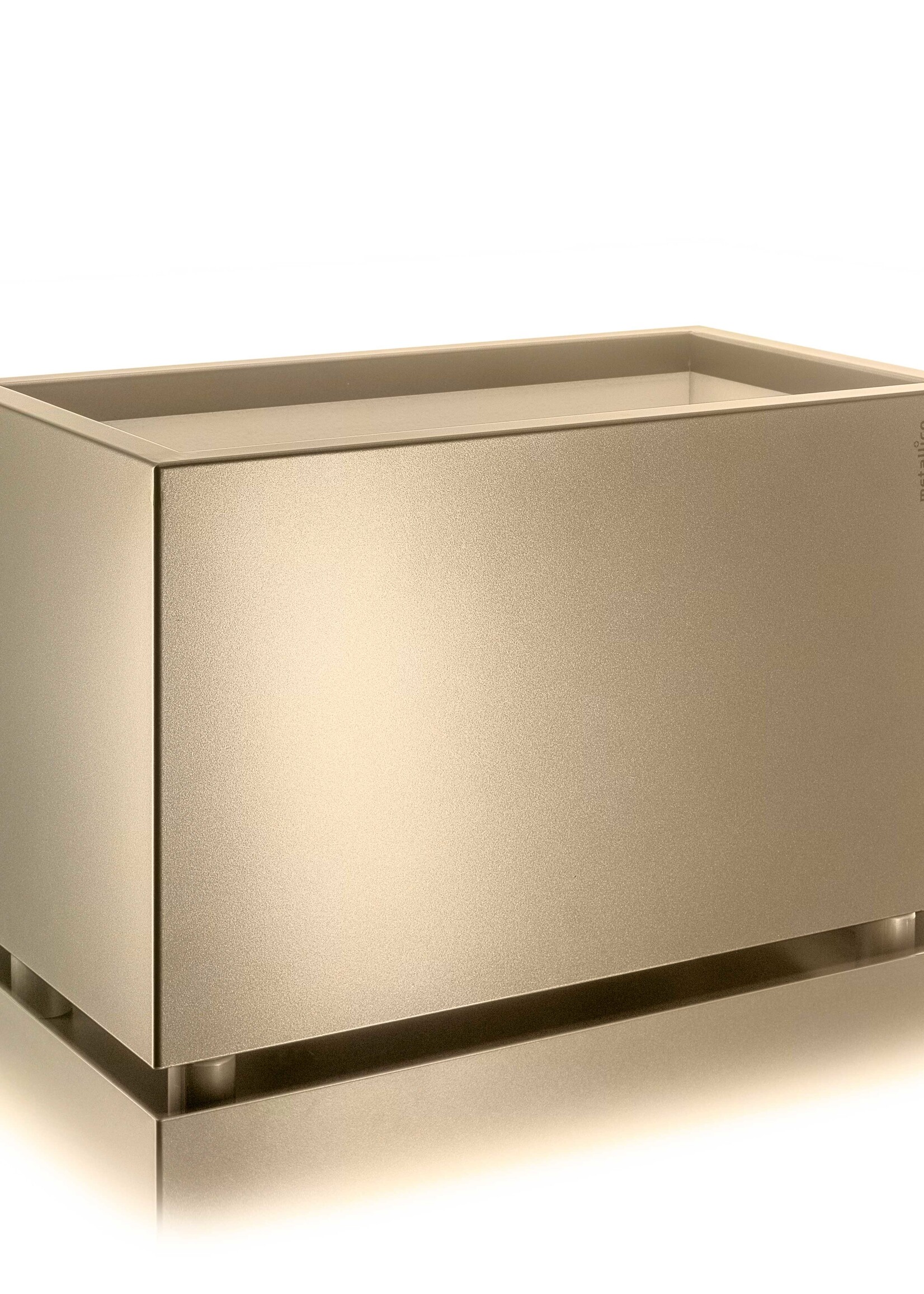 Metallico Pflanzkasten ''Metallico Nico Box'' Sabbia Rechteckig Chromstahl
