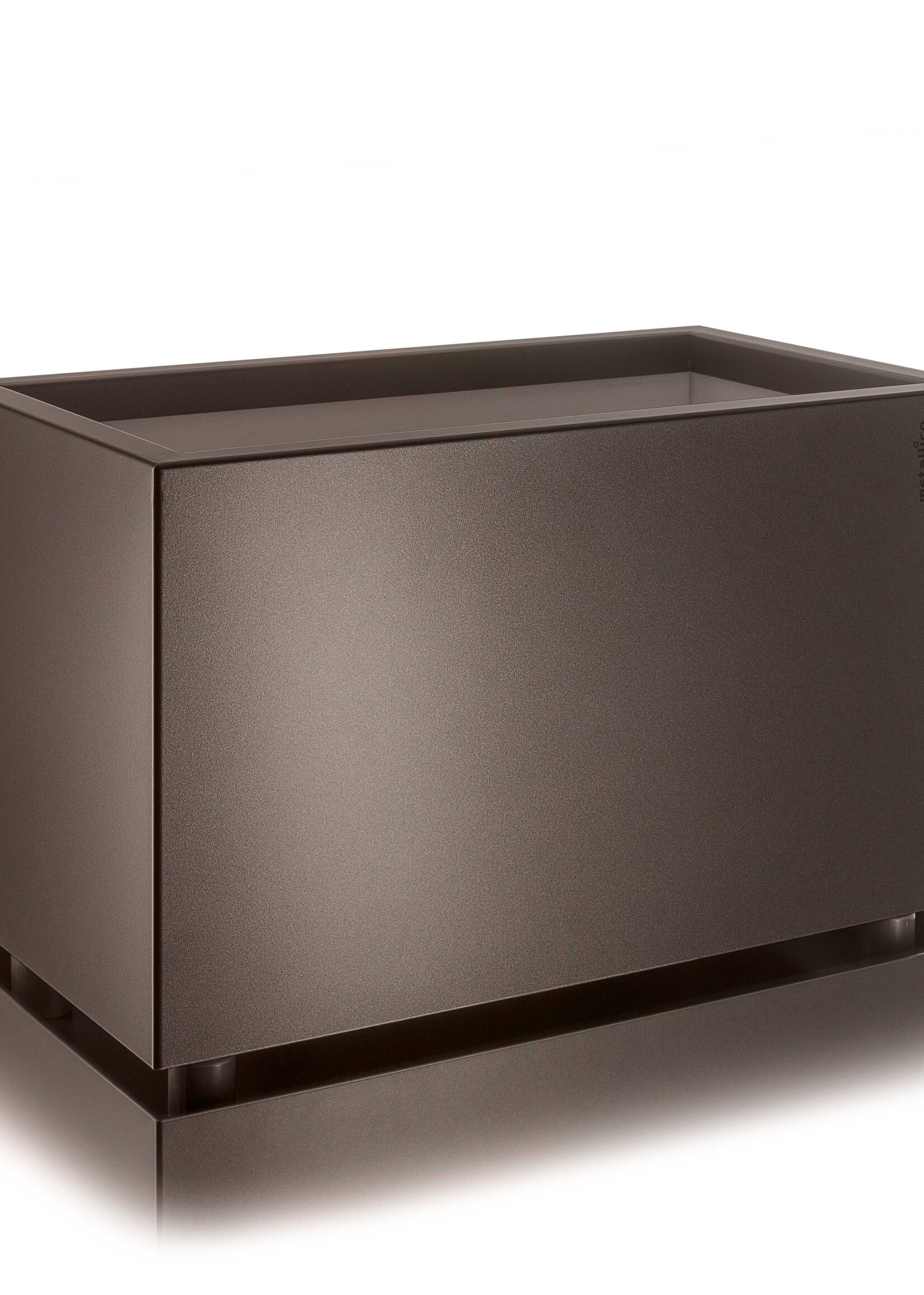 Metallico Pflanzkasten ''Metallico Nico Box'' Marrone Rechteckig Chromstahl