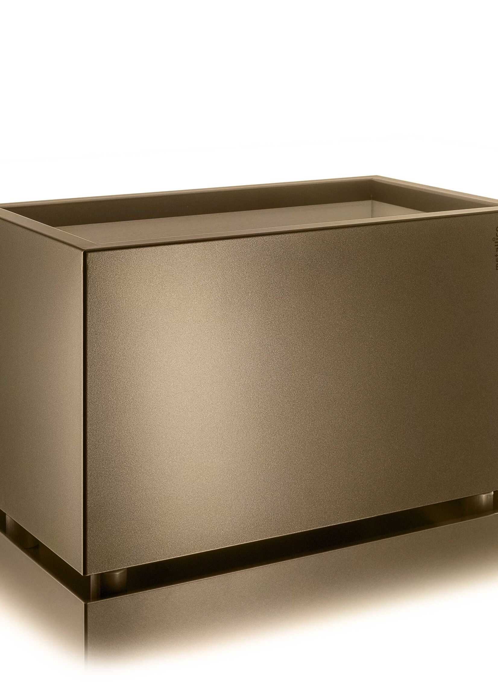 Metallico Pflanzkasten ''Metallico Nico Box'' Guarani Rechteckig Chromstahl