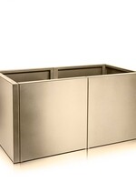 Metallico Pflanzkübel ''Metallico Hochbeet Verduro'' Sabbia Rechteckig Chromstahl - 154x80x80cm - F1077-SAB