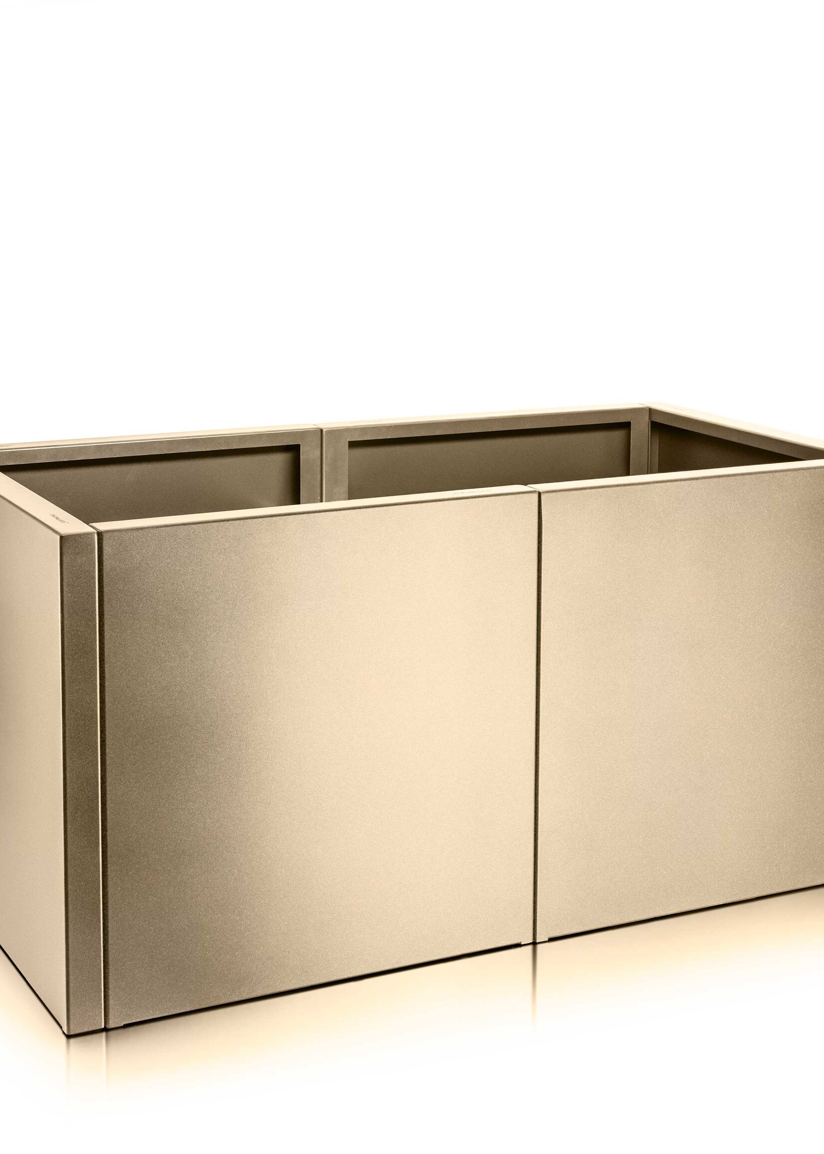 Metallico Pflanzkübel ''Metallico Hochbeet Verduro'' Sabbia Rechteckig Chromstahl - 154x80x80cm - F1077-SAB