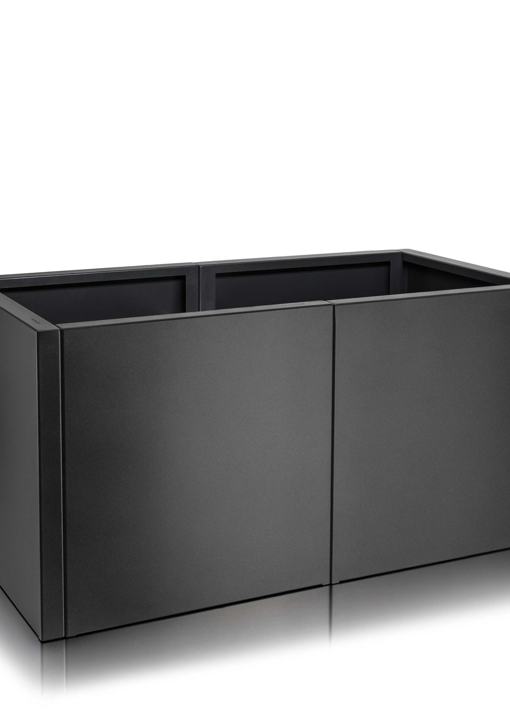 Metallico Pflanzkübel ''Metallico Hochbeet Verduro'' Espresso Rechteckig Chromstahl - 154x80x80cm - F1077-ESP