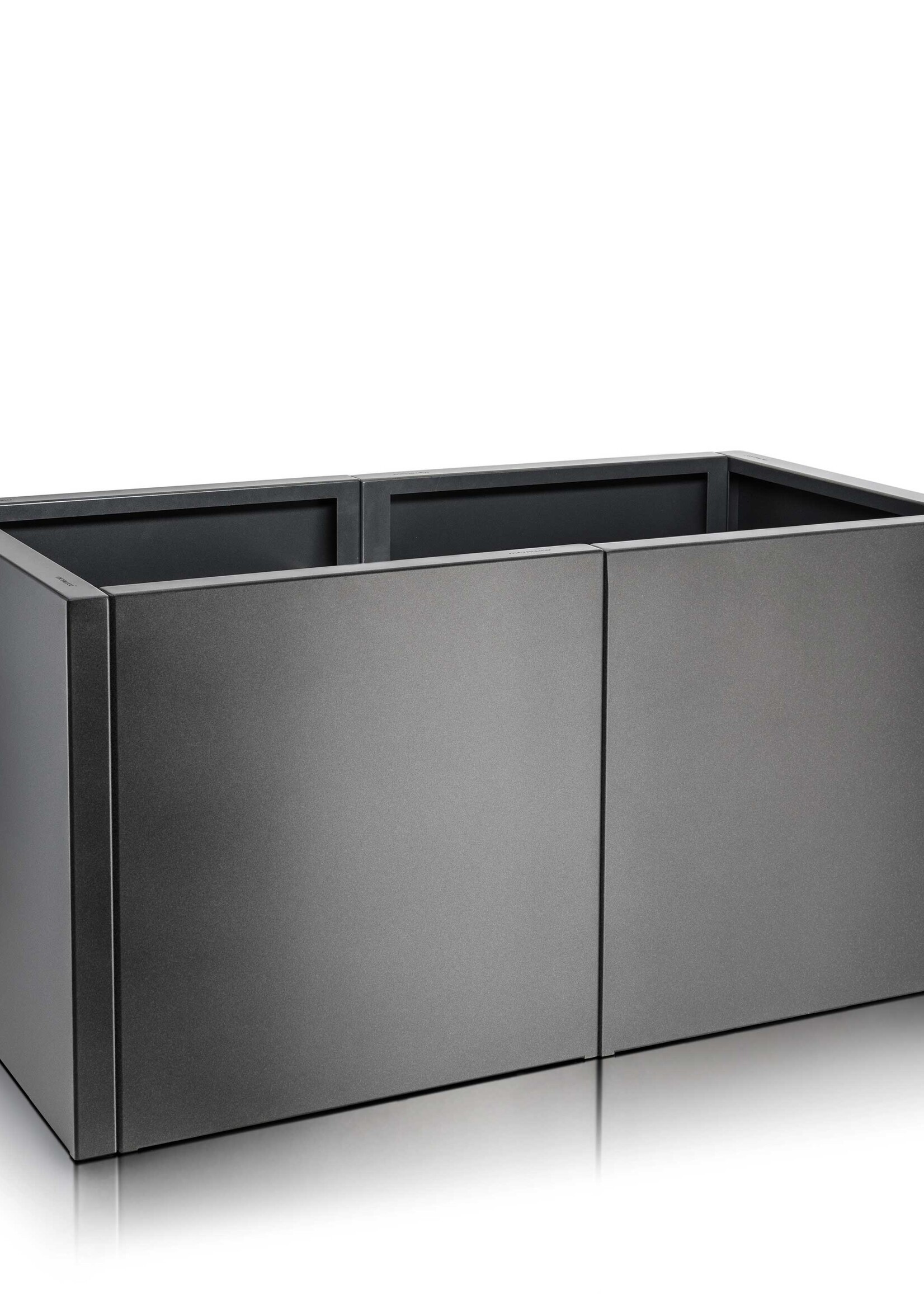 Metallico Pflanzkübel ''Metallico Hochbeet Verduro'' Anthrazit Rechteckig Chromstahl - 154x80x80cm - F1077-ANT