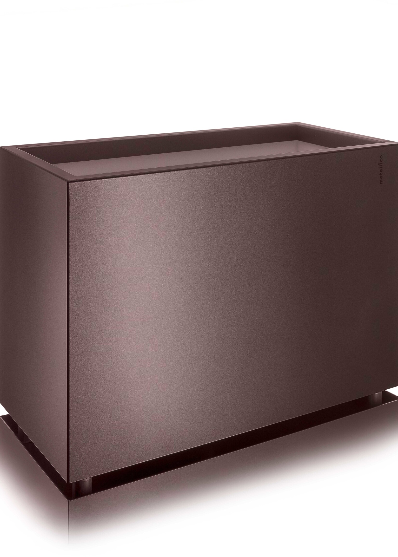 Metallico Raumteiler ''Metallico Carlo High Box'' Rome Rechteckig Chromstahl - 70x35x80cm - F1076-ROM