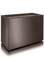 Metallico Raumteiler ''Metallico Carlo High Box'' Marrone Rechteckig Chromstahl - 70x35x80cm - F1076-MAR