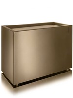 Metallico Raumteiler ''Metallico Carlo High Box'' Guarani Rechteckig Chromstahl - 70x35x80cm - F1076-GUA