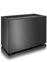 Metallico Raumteiler ''Metallico Carlo High Box'' Espresso Rechteckig Chromstahl - 70x35x80cm - F1076-ESP