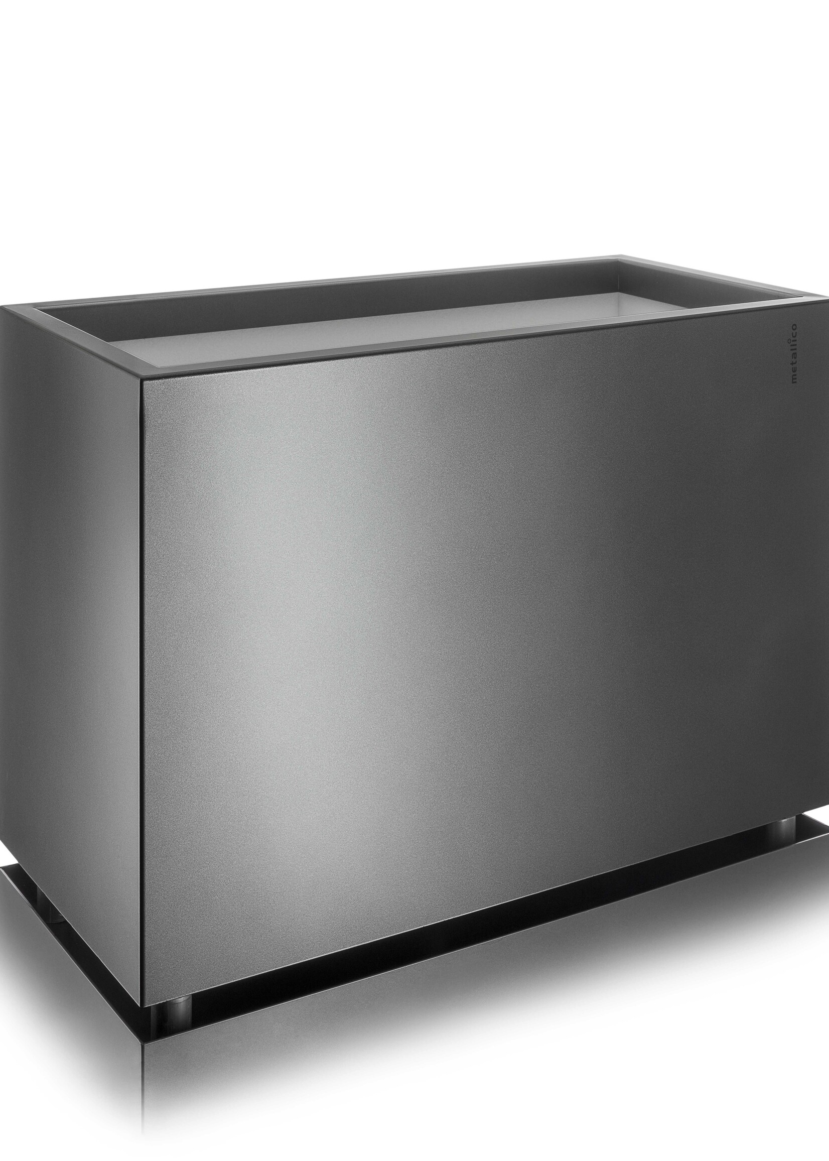 Metallico Raumteiler ''Metallico Carlo High Box'' Anthrazit Rechteckig Chromstahl - 70x35x80cm - F1076-ANT