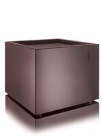 Metallico Pflanzkübel "Metallico Leon" Low Cube Rome Quadratisch Chromstahl