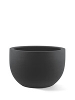 Luca Lifestyle - Stretto Pflanzkübel ''Stretto New Egg Pot Low'' Anthrazit Rund Polyester