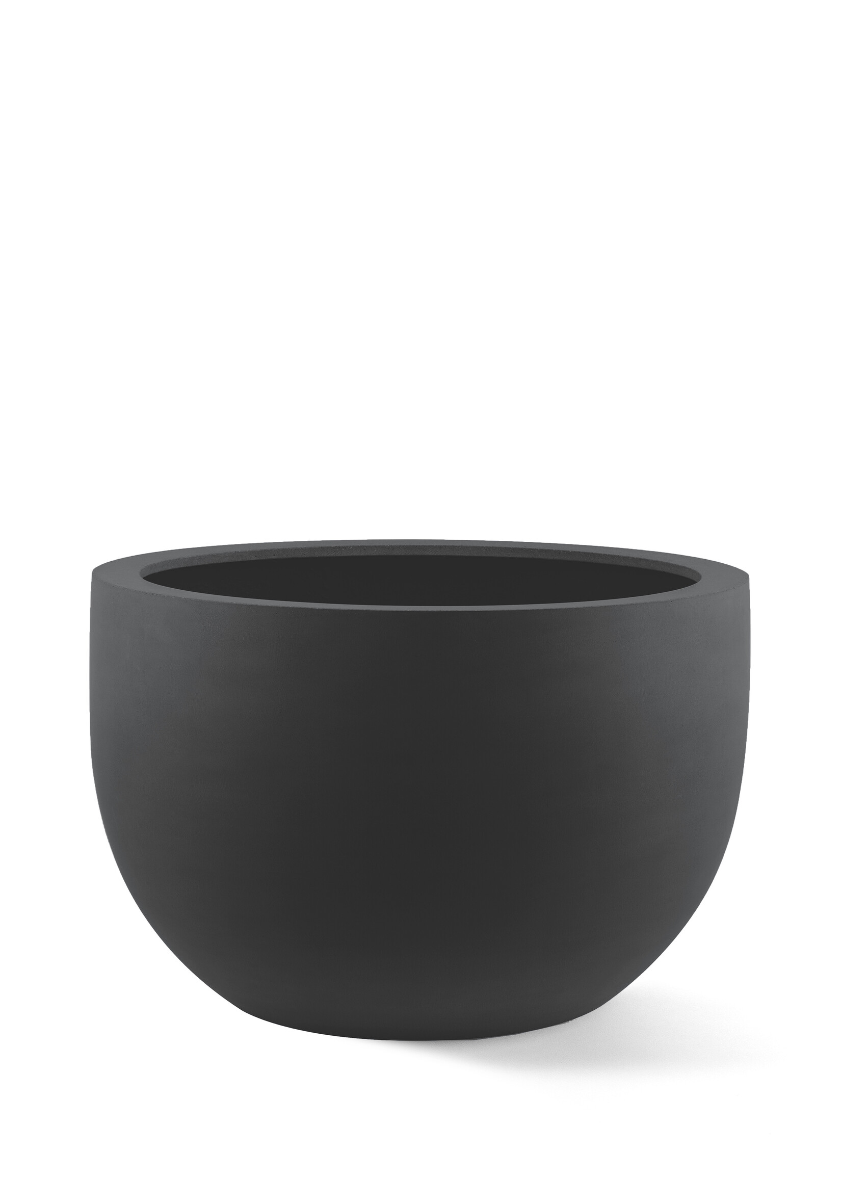 Luca Lifestyle - Stretto Pflanzkübel ''Stretto New Egg Pot Low'' Anthrazit Rund Polyester