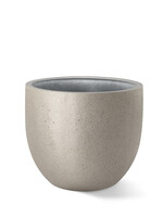 Luca Lifestyle - Grigio Pflanzkübel ''Grigio New Egg Pot'' Metallic Champagne Rund Fiberglas