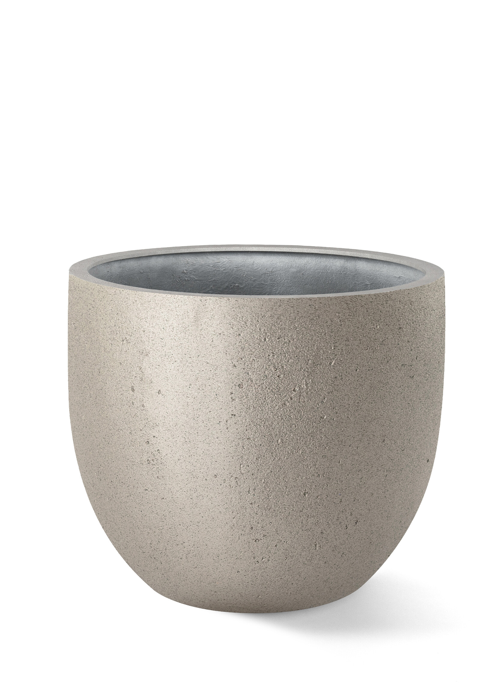 Luca Lifestyle - Grigio Pflanzkübel ''Grigio New Egg Pot'' Metallic Champagne Rund Fiberglas