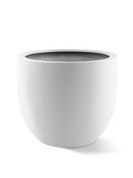 Luca Lifestyle - Argento Pflanzkübel "Argento New Egg Pot" Weiß Matt Rund Fiberglas